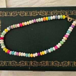 Anokhi Green Ethiopian Opal Candy Necklace